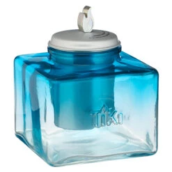 Torche De Table Ombre Ice, Verre, Bleu