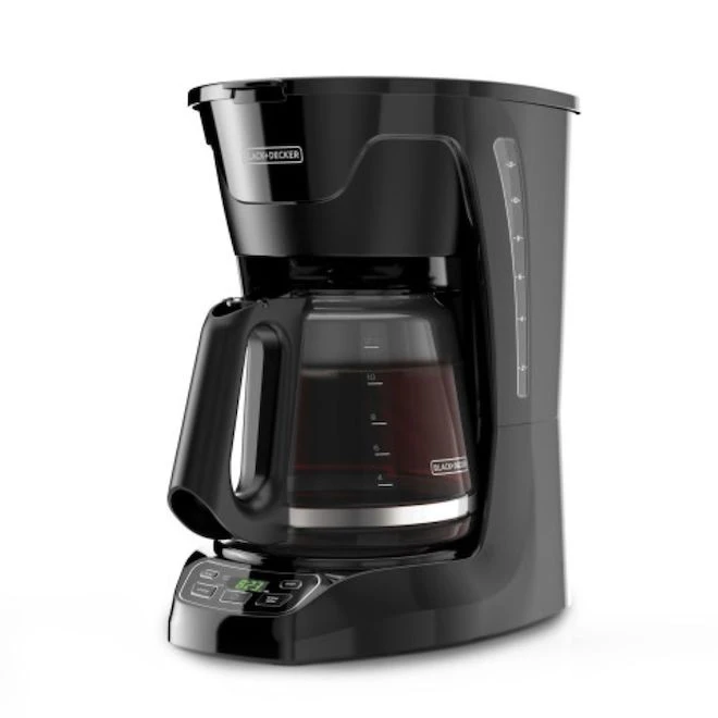 Cafetière 12 Tasses Black & Decker Avec Panneau De Contrôle Numérique, Noir 3 Cafetière 12 Tasses Black & Decker Avec Panneau De Contrôle Numérique, Noir
