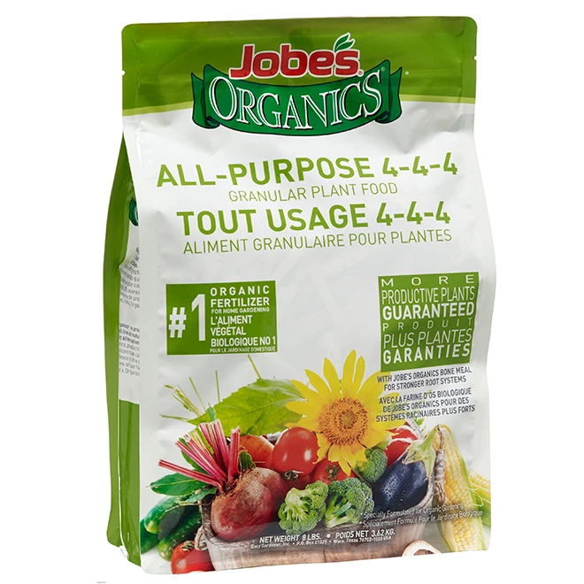 Engrais Tout-usage Jobe's, éléments Nutritifs De 4-4-4, Aliment En Granules Pour Plantes, 8 Lb 3 Engrais Tout-usage Jobe's, éléments Nutritifs De 4-4-4, Aliment En Granules Pour Plantes, 8 Lb