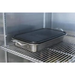 Ensemble D'accessoires De Cuisson Grill+, Plat Profond Et Planche à Découper, 9 Po X 14 Po, Noir Et Acier Inoxydable -Outsunnies Boutique 07325133d L