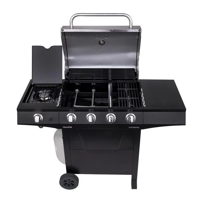 Barbecue Char-Broil Performance Gaz Propane De 550 Po² à 4 Brûleurs, Noir De 32 000 BTU 4 Barbecue Char-Broil Performance Gaz Propane De 550 Po² à 4 Brûleurs, Noir De 32 000 BTU – Image 2