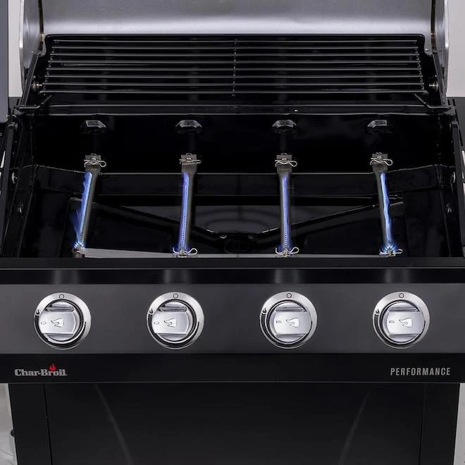 Barbecue Char-Broil Performance Gaz Propane De 550 Po² à 4 Brûleurs, Noir De 32 000 BTU 6 Barbecue Char-Broil Performance Gaz Propane De 550 Po² à 4 Brûleurs, Noir De 32 000 BTU – Image 4