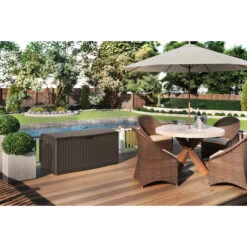 Coffre De Rangement Pour L'extérieur De 469 L Par Suncast En Plastique Brun De 52 Po L. X 29 Po L. -Outsunnies Boutique 07805100d L