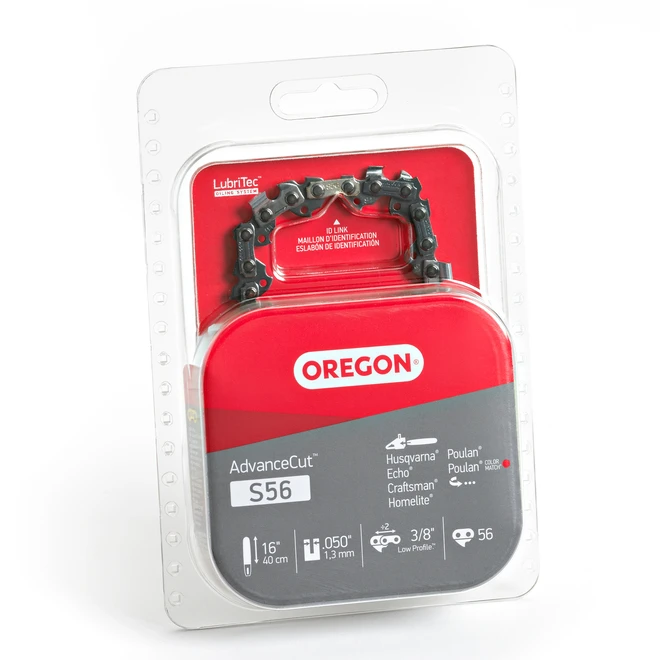Chaîne De Scie à Chaîne Oregon S56 AdvanceCut(MC) 16 Po, Pas De Chaîne De 3/8 Po 3 Chaîne De Scie à Chaîne Oregon S56 AdvanceCut(MC) 16 Po, Pas De Chaîne De 3/8 Po