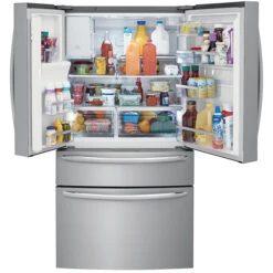 Réfrigérateur Frigidaire à Portes Françaises, 36 Po, 21,8 Pi³, Acier Inoxydable -Outsunnies Boutique 10355435e L