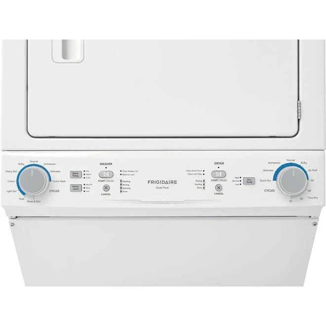 Laveuse-sécheuse Tout-en-un Frigidaire, Haute Performance, 4,5 Et 5,6 Pi³, 27 Po, Blanc 5 Laveuse-sécheuse Tout-en-un Frigidaire, Haute Performance, 4,5 Et 5,6 Pi³, 27 Po, Blanc – Image 3