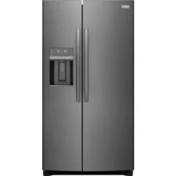 Refrigérateur Côte à Côte 36 Po Frigidaire, Acier Inoxydable Noir, Distributeur D'eau