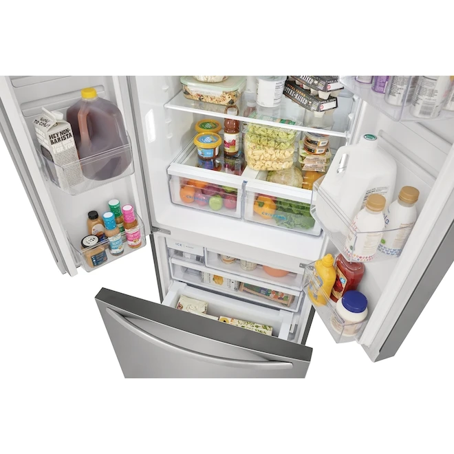 Réfrigérateur à Congélateur Inférieur Frigidaire, 17,6 Pi³, Profondeur Comptoir, Acier Inoxydable, Certifié Energy Star 6 Réfrigérateur à Congélateur Inférieur Frigidaire, 17,6 Pi³, Profondeur Comptoir, Acier Inoxydable, Certifié Energy Star – Image 4