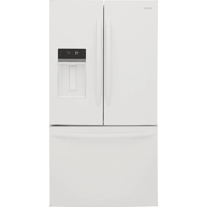 Réfrigérateur à Portes Françaises De 36 Po Frigidaire, Avec Distributeur D'eau, 27,8 Pi³, Blanc, ENERGY STAR 3 Réfrigérateur à Portes Françaises De 36 Po Frigidaire, Avec Distributeur D'eau, 27,8 Pi³, Blanc, ENERGY STAR