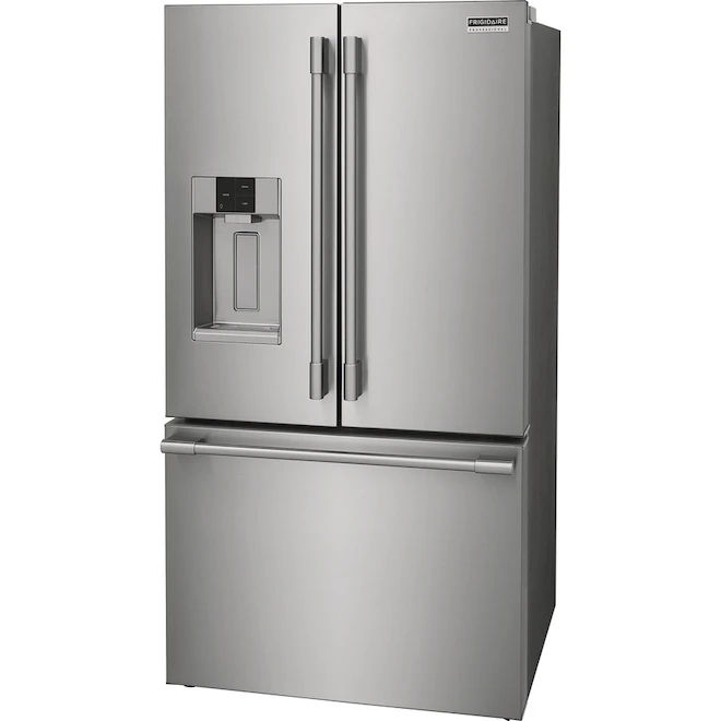 Réfrigérateur à Portes Françaises Frigidaire De 27,8 Pi³, Profondeur Standard Avec Machine à Glaçons (inox) 4 Réfrigérateur à Portes Françaises Frigidaire De 27,8 Pi³, Profondeur Standard Avec Machine à Glaçons (inox) – Image 2