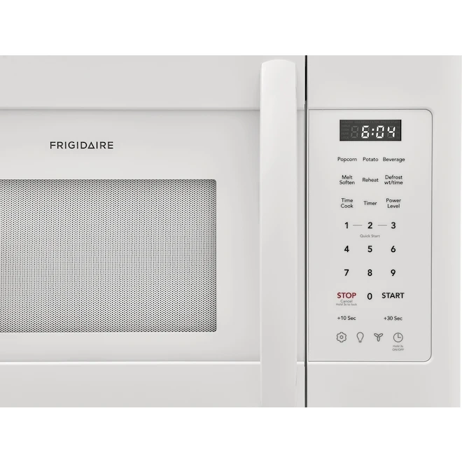 Four à Micro-ondes à Hotte Intégrée De 1,8 Pi³ Par Frigidaire, 105 à 300 Pcm, 1500 W, Blanc 6 Four à Micro-ondes à Hotte Intégrée De 1,8 Pi³ Par Frigidaire, 105 à 300 Pcm, 1500 W, Blanc – Image 4
