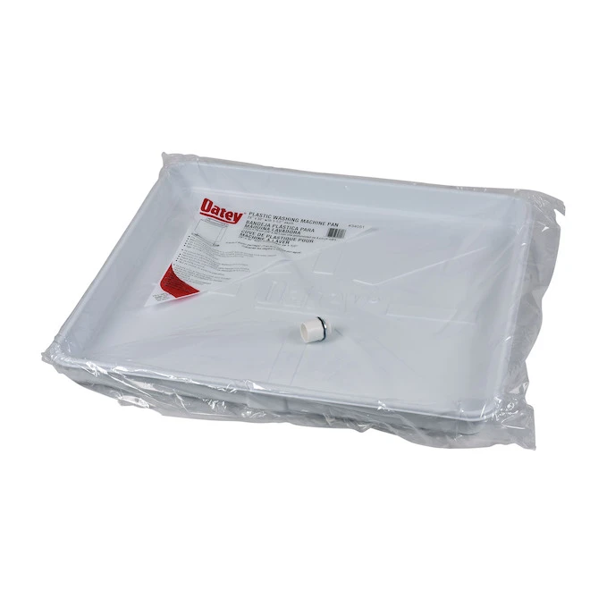 Bac Pour Machine à Laver Oatey, Plastique, Blanc, 28 Po X 30 Po 4 Bac Pour Machine à Laver Oatey, Plastique, Blanc, 28 Po X 30 Po – Image 2