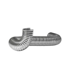 Conduit De Transition Flexible Imperial, 4 Po Dia. X 8 Pi L., Aluminium, Non-isolé