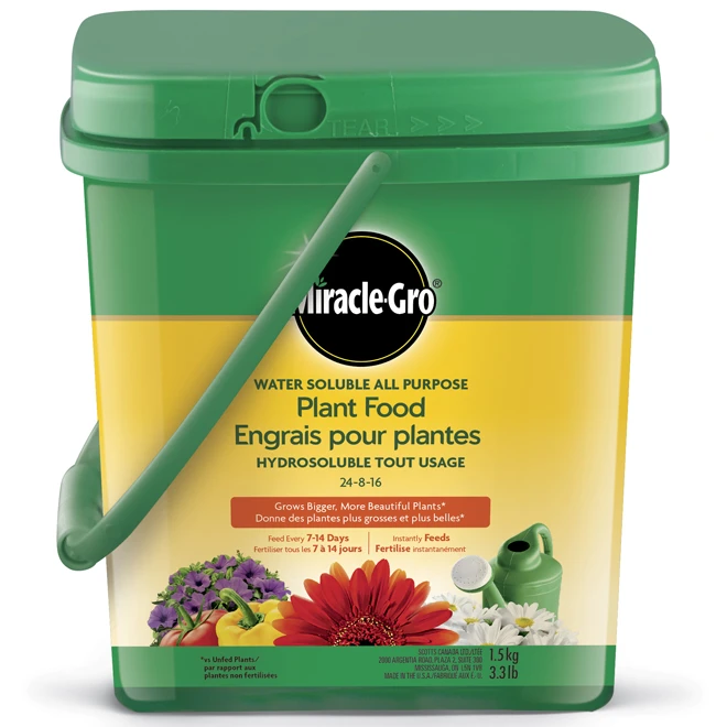 Engrais Miracle-Gro Tout Usage Pour Plantes, Hydrosoluble, 1,5 Kg 3 Engrais Miracle-Gro Tout Usage Pour Plantes, Hydrosoluble, 1,5 Kg