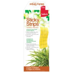 Pièges à Insectes Sticky Strips Safer's à Accrocher, 5 Pièges Et Crochets