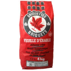 Briquettes De Charbon, Feuille D'Érable, 4 Kg