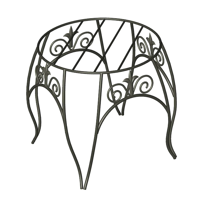 Support De Plantes Rond, Panacea, Acier 8,5 Po X 10 Po Noir 3 Support De Plantes Rond, Panacea, Acier 8,5 Po X 10 Po Noir