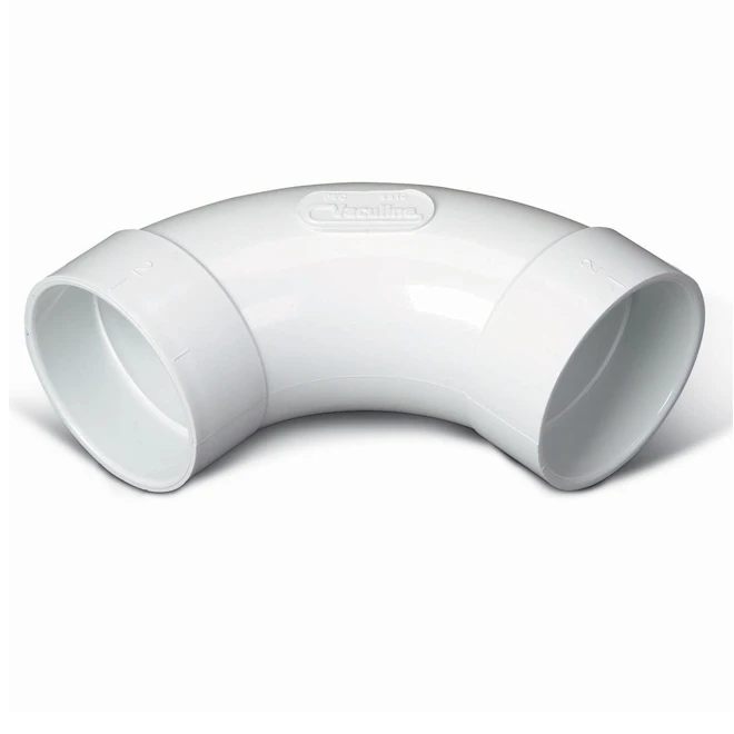Coude Long De 90°, 2", Aspirateur Central, Blanc 3 Coude Long De 90°, 2", Aspirateur Central, Blanc