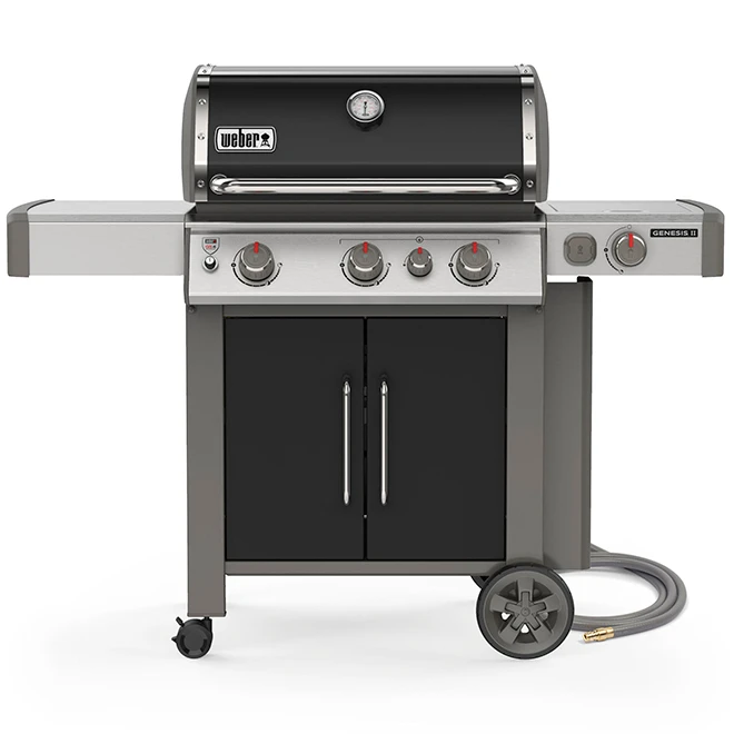 Barbecue Weber Genesis II E-335 Gaz Naturel De 39 000 BTU à 3 Brûleurs, Noir 3 Barbecue Weber Genesis II E-335 Gaz Naturel De 39 000 BTU à 3 Brûleurs, Noir