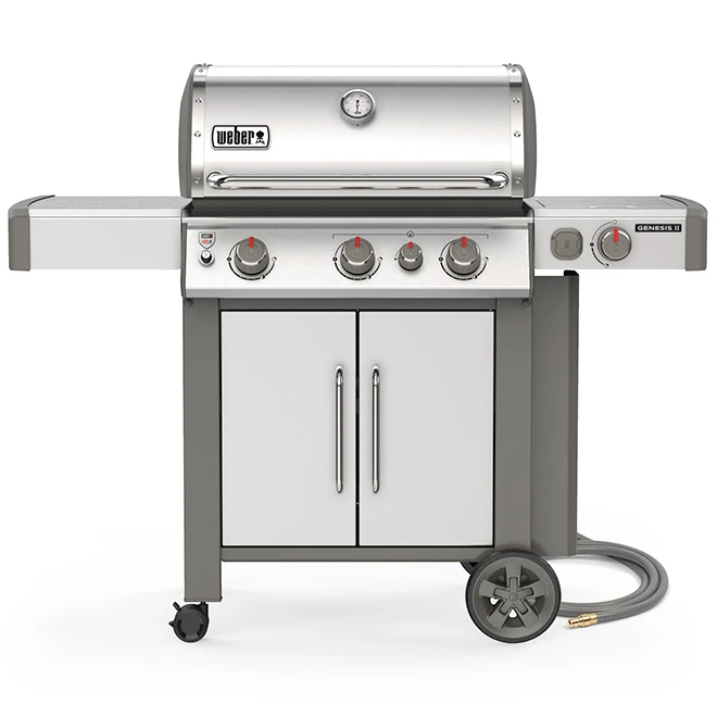 Barbecue Weber Genesis II S-335 Gaz Naturel 39000 BTU 3 Brûleurs, Acier Inoxydable 3 Barbecue Weber Genesis II S-335 Gaz Naturel 39000 BTU 3 Brûleurs, Acier Inoxydable