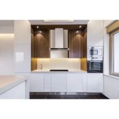 Hotte De Cuisine Murale En Acier Inoxydable/verre Noir De 30 Po Par MISTRAL -Outsunnies Boutique 16505023d L