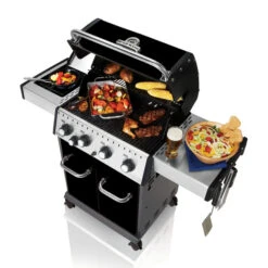 Barbecue Gaz Propane Liquide Broil King Baron 440, 50 000 BTU, Noir -Outsunnies Boutique 16665811c L