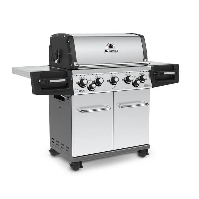 Broil King BBQ Au Gaz Naturel, Regal S590 Pro, 625 Po², 80 000 BTU, 5 Brûleurs, Acier Inoxydable 4 Broil King BBQ Au Gaz Naturel, Regal S590 Pro, 625 Po², 80 000 BTU, 5 Brûleurs, Acier Inoxydable – Image 2