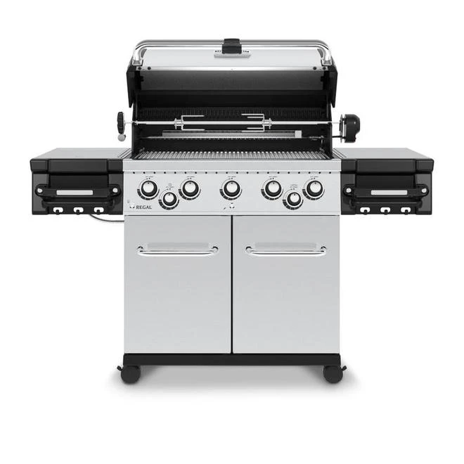 Broil King BBQ Au Gaz Naturel, Regal S590 Pro, 625 Po², 80 000 BTU, 5 Brûleurs, Acier Inoxydable 5 Broil King BBQ Au Gaz Naturel, Regal S590 Pro, 625 Po², 80 000 BTU, 5 Brûleurs, Acier Inoxydable – Image 3