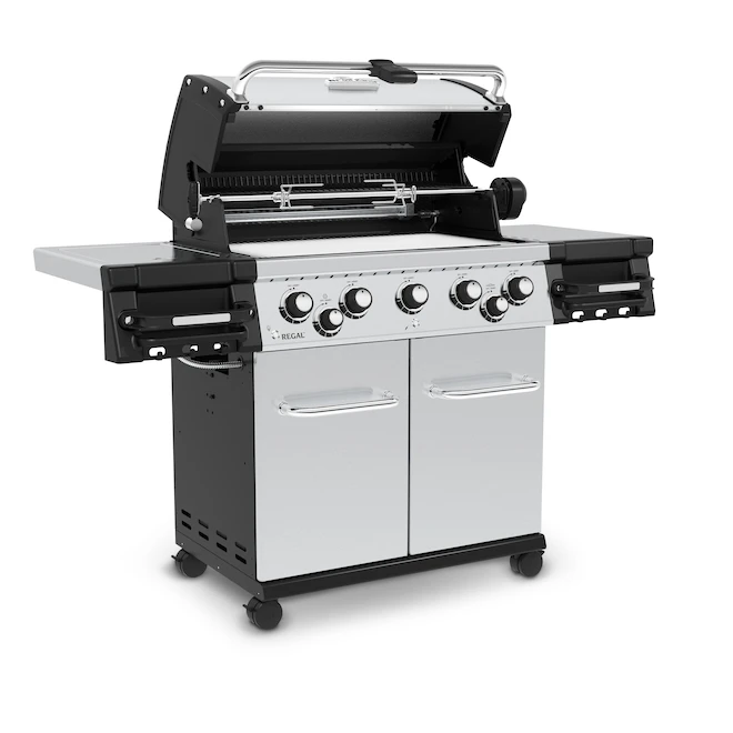 Broil King BBQ Au Gaz Naturel, Regal S590 Pro, 625 Po², 80 000 BTU, 5 Brûleurs, Acier Inoxydable 6 Broil King BBQ Au Gaz Naturel, Regal S590 Pro, 625 Po², 80 000 BTU, 5 Brûleurs, Acier Inoxydable – Image 4