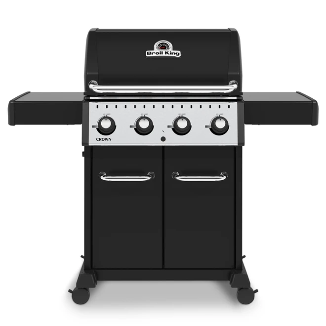 Barbecue Broil King Crown 420 Gaz Naturel De 40 000 BTU, 4 Brûleurs, Noir 3 Barbecue Broil King Crown 420 Gaz Naturel De 40 000 BTU, 4 Brûleurs, Noir