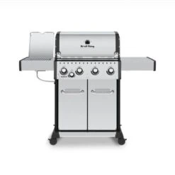 Barbecue Broil King Baron S 440 PRO IR Gaz Naturel De 40 000 BTU, 4 Brûleurs Et Brûleur Infrarouge, Acier Inoxydable