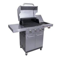 Barbecue Char-Broil Commercial Propane/gaz Naturel 25500 BTU 3 Brûleurs, Acier Inoxydable -Outsunnies Boutique 18615020c L