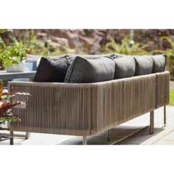 Modulaire Extérieur Brokking De Allen + Roth En Osier Gris Avec Cadre En Acier Et Coussins Gris, 2 Pièces 11 Modulaire Extérieur Brokking De Allen + Roth En Osier Gris Avec Cadre En Acier Et Coussins Gris, 2 Pièces -Outsunnies Boutique 20235171e L