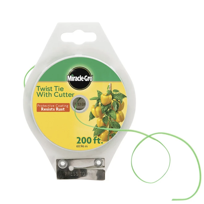 Attache Pour Plante Miracle-Gro De 200 Pi à Lien Torsadé, Vert 3 Attache Pour Plante Miracle-Gro De 200 Pi à Lien Torsadé, Vert