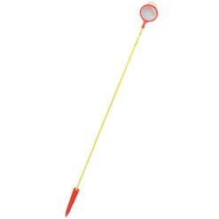 Balise De Rue Avec Réflecteur Derco Horticulture, 58 Po, Fibre De Verre Et Polyéthylène, Rouge Et Jaune