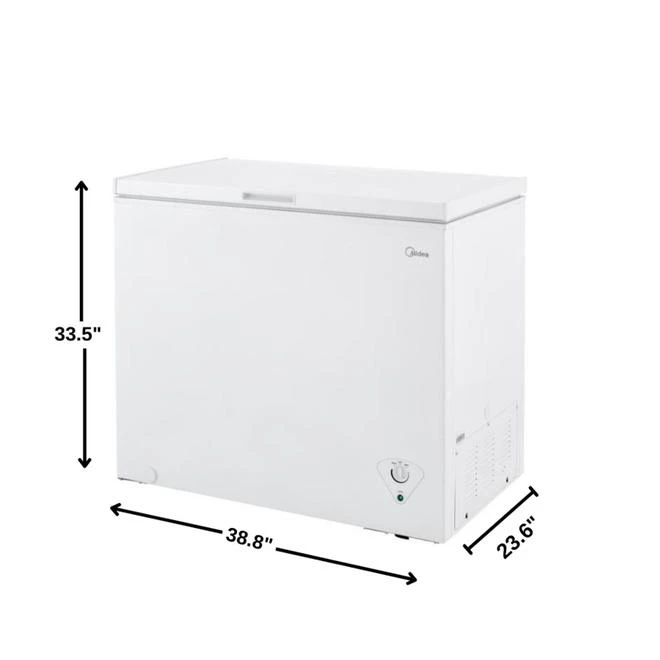 Congélateur Coffre Midea, 38,8 Po, 8,8 Pi³, Blanc 6 Congélateur Coffre Midea, 38,8 Po, 8,8 Pi³, Blanc – Image 4