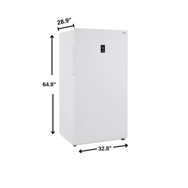Congélateur Vertical Convertible De 33 Po Par Midea, Blanc, 17 Pi³ 6 Congélateur Vertical Convertible De 33 Po Par Midea, Blanc, 17 Pi³ – Image 4