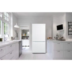 Réfrigérateur à Congélateur Inférieur De 30 Po Par Midea, 18,7 Pi³, Blanc, éclairage DEL -Outsunnies Boutique 21615073c L