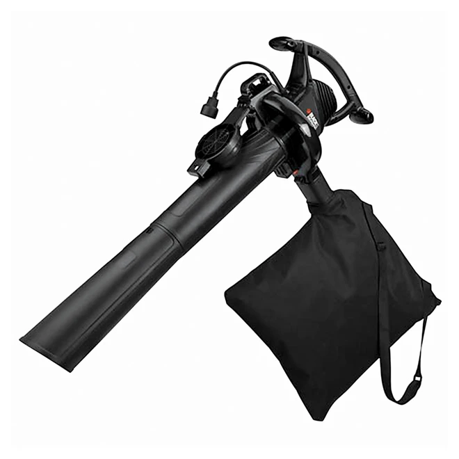 Souffleur à Feuille électrique 3-en-1 Black & Decker, 12 A, 210 M/h, 2 Vitesses 3 Souffleur à Feuille électrique 3-en-1 Black & Decker, 12 A, 210 M/h, 2 Vitesses