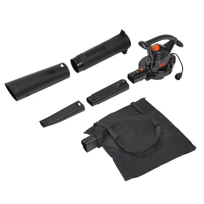 Souffleur à Feuille électrique 3-en-1 Black & Decker, 12 A, 210 M/h, 2 Vitesses 7 Souffleur à Feuille électrique 3-en-1 Black & Decker, 12 A, 210 M/h, 2 Vitesses – Image 5