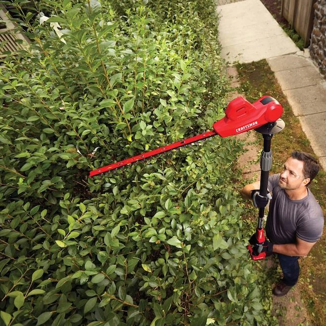 Craftsman Taille-haie à Piles, 20 V, 18'', Tête Pivotante 180°, Rouge 7 Craftsman Taille-haie à Piles, 20 V, 18'', Tête Pivotante 180°, Rouge – Image 5