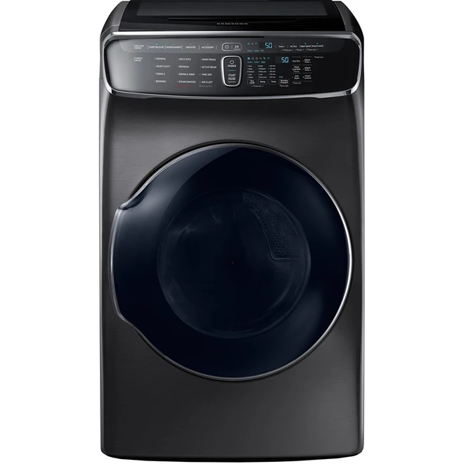 Sécheuse électriqueSamsung, 7,5 Pi³, Acier Noir, FlexDry 3 Sécheuse électriqueSamsung, 7,5 Pi³, Acier Noir, FlexDry