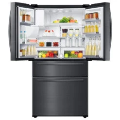 Réfrigérateur Samsung Avec Tiroir FlexZone Et Distributeur D'eau Extérieur, 24,7 Pi³, 33 Po, Acier Inoxydable Noir -Outsunnies Boutique 22945295c L