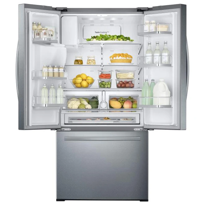 Réfrigérateur à Double Battant Avec SpaceMax(MC) Et Machine à Glaçons De Samsung, 33 Po, 25,5 Pi³, Acier Inoxydable 5 Réfrigérateur à Double Battant Avec SpaceMax(MC) Et Machine à Glaçons De Samsung, 33 Po, 25,5 Pi³, Acier Inoxydable – Image 3