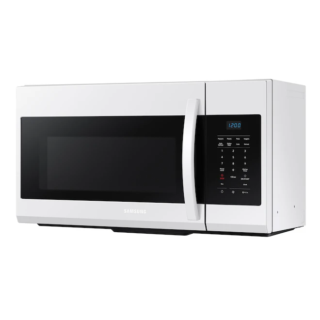 Micro-ondes Blanc Pour Dessus De Cuisinière De Samsung, 1,7 Pi³ 4 Micro-ondes Blanc Pour Dessus De Cuisinière De Samsung, 1,7 Pi³ – Image 2