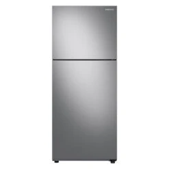Réfrigérateur à Congélateur Supérieur 28 Po Samsung, Refroidissement Complet, Porte Réversible, 16 Pi³, Acier Inoxydable