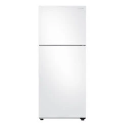 Réfrigérateur à Congélateur Supérieur 28 Po Samsung, Refroidissement Complet, Porte Réversible, 16 Pi³, Blanc