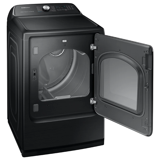 Sécheuse électrique Samsung De 7,4 Pi³ Avec Ventilation à Porte Réversible (inox Noir) Certifiée Energy Star 4 Sécheuse électrique Samsung De 7,4 Pi³ Avec Ventilation à Porte Réversible (inox Noir) Certifiée Energy Star – Image 2