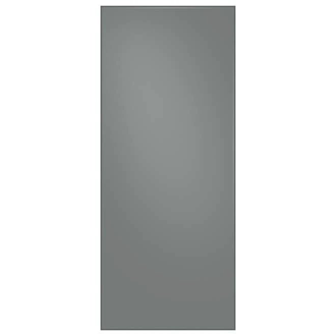 Panneau De Tiroir Congélateur Pour Réfrigérateur 3 Portes Bespoke De Samsung, Verre, Gris Mat, 17,63 X 42,13 X 0,75 Po 3 Panneau De Tiroir Congélateur Pour Réfrigérateur 3 Portes Bespoke De Samsung, Verre, Gris Mat, 17,63 X 42,13 X 0,75 Po
