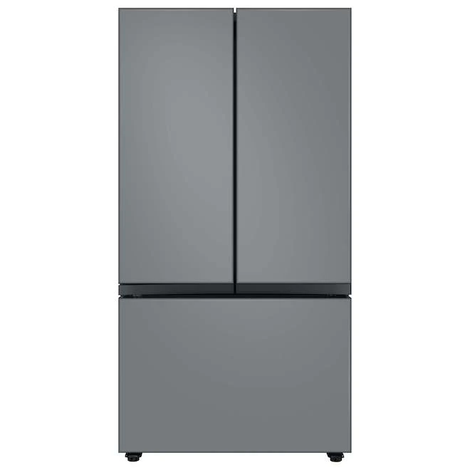 Panneau De Tiroir Congélateur Pour Réfrigérateur 3 Portes Bespoke De Samsung, Verre, Gris Mat, 17,63 X 42,13 X 0,75 Po 5 Panneau De Tiroir Congélateur Pour Réfrigérateur 3 Portes Bespoke De Samsung, Verre, Gris Mat, 17,63 X 42,13 X 0,75 Po – Image 3